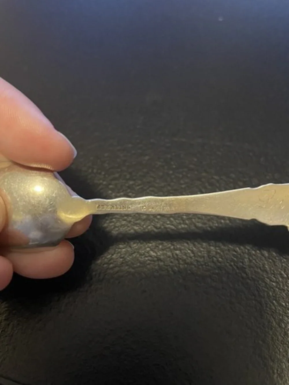 1893 J.H. Johnston & Co Merry Christmas Sterling Silver Souvenir Spoon